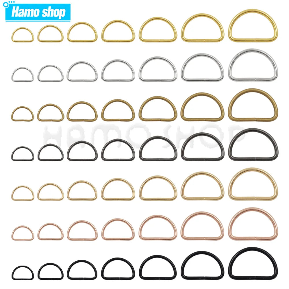 Metal D Ring Buckle – Bag Strap Hardware for Leather Craft DIY