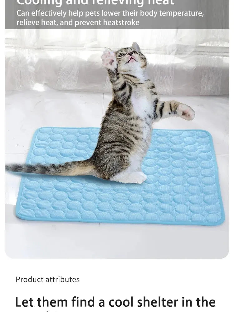 Cat Cooling Mat – Summer Ice Pad for Cats & Small Dogs
