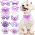 Pet Bow Collar Adjustable Lace Dog & Cat Necktie Set