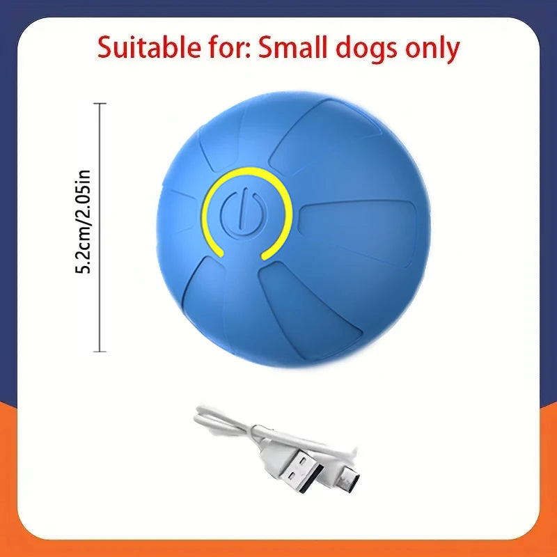 Interactive Dog Ball – USB Rechargeable Automatic Moving Toy