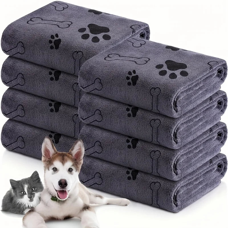 Microfiber Dog Towel, Quick-Drying Absorbent Pet Bath Towel