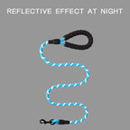Reflective Dog Leash – Nylon Walking Lead with Quick Release