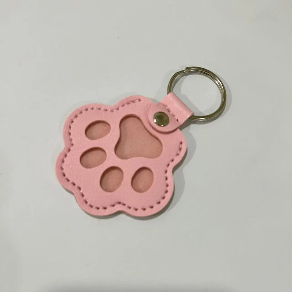 Pet Memorial Keychain – Dog Hair Keepsake Leather Pendant