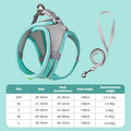 Small Dog Harness – Adjustable Reflective Vest with 1.5m Leash