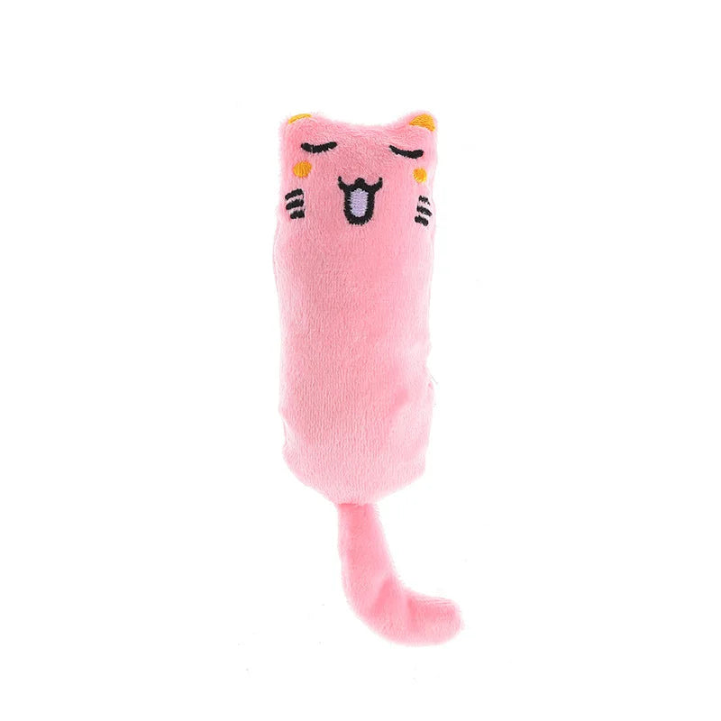Catnip Plush Toy – Mini Squeaky Chew Toy for Cats