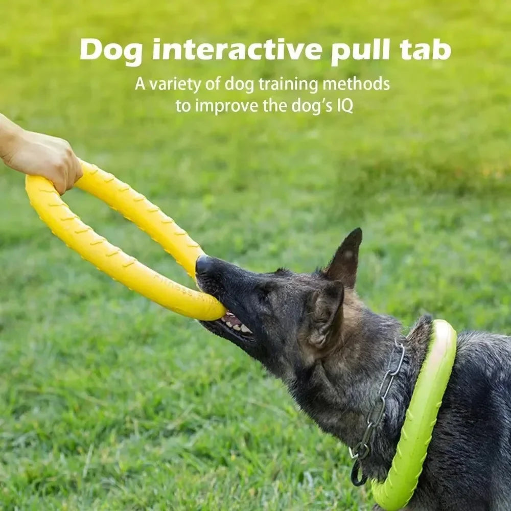 Flying Disc Dog Toy – Interactive Fetch & Pull Ring