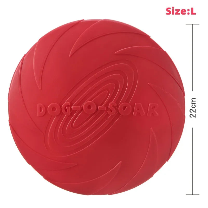 Flying Disc Dog Toy – Silicone Interactive Fetch Toy for Puppies