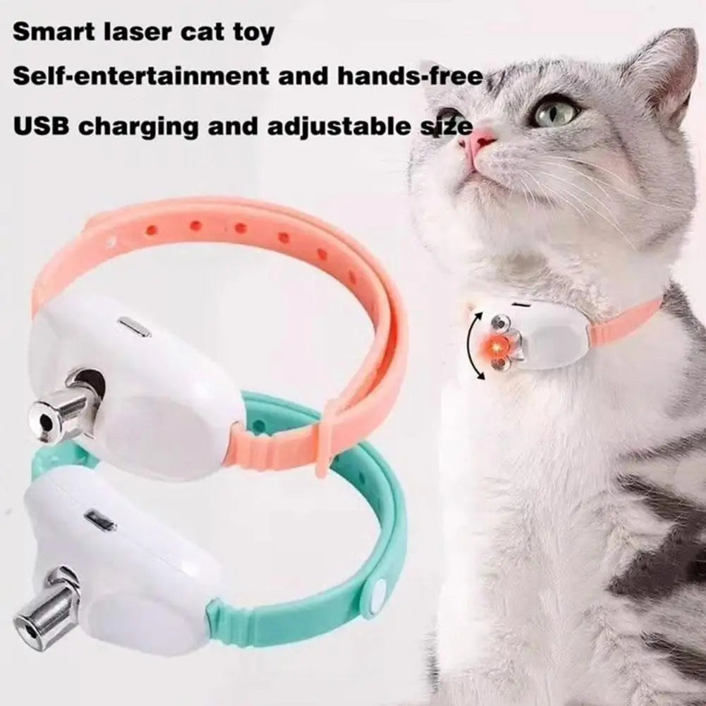 Rechargeable Cat Laser Toy – Automatic Interactive Collar