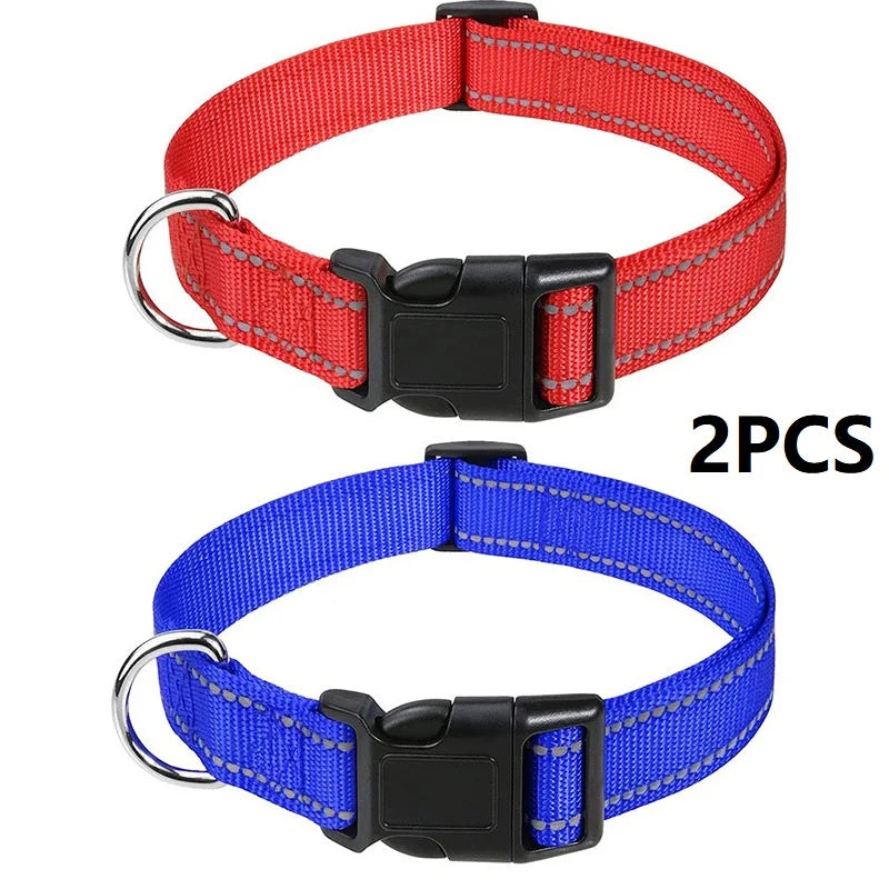 Small Dog Collar Nylon Puppy Collar with Buckle Closure