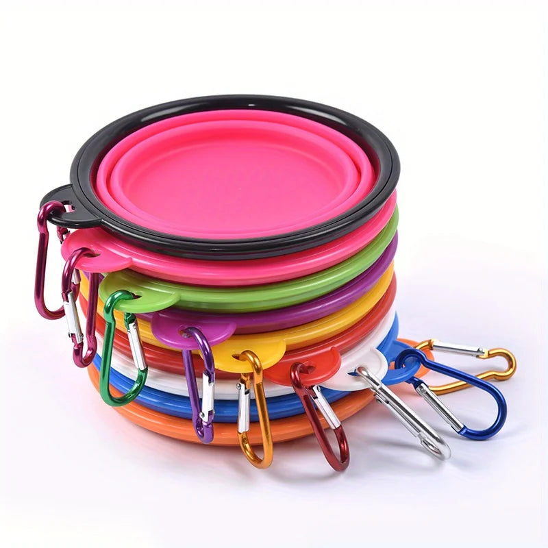 Portable Dog Travel Bowl Folding Food & Water Bowl