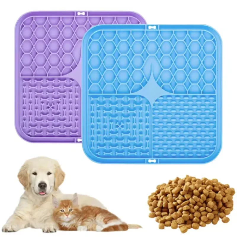 Silicone Lick Mat for Dogs – Slow Feeder & Bath Distraction Mat