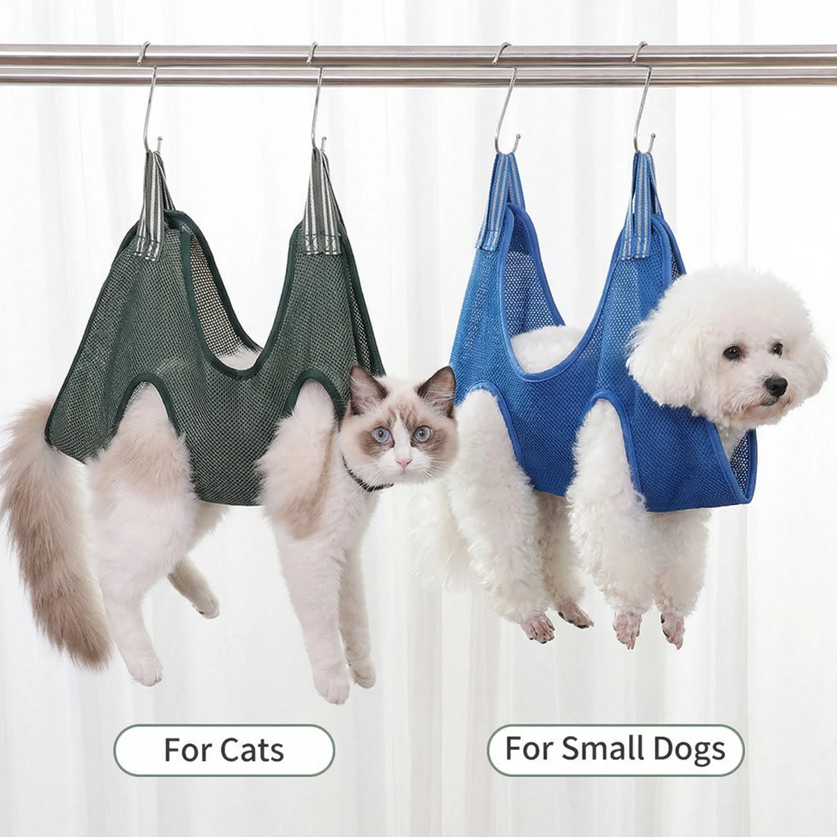 Pet Grooming Hammock – Adjustable Cat & Dog Nail Trimming Sling