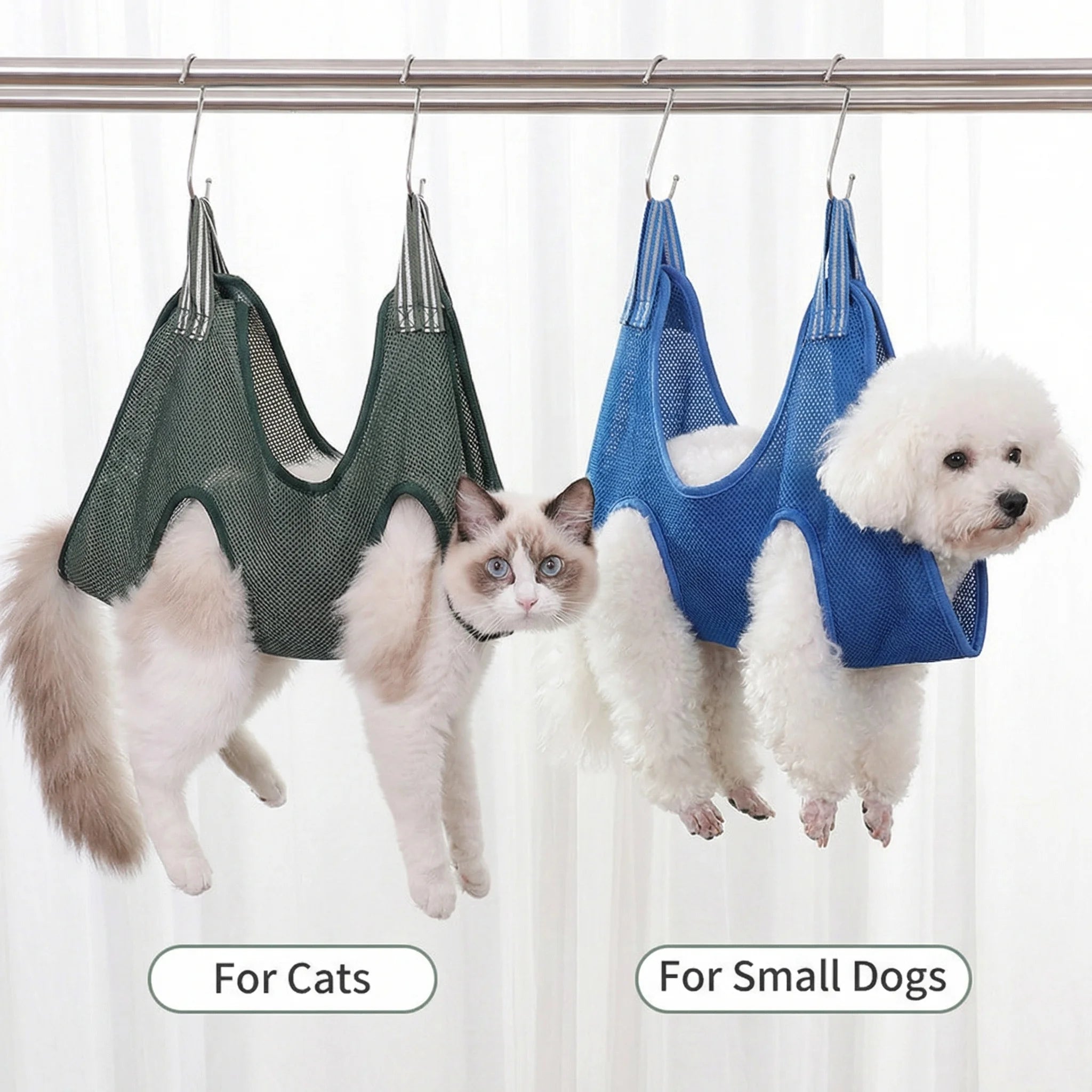 Pet Grooming Hammock – Adjustable Cat & Dog Nail Trimming Sling