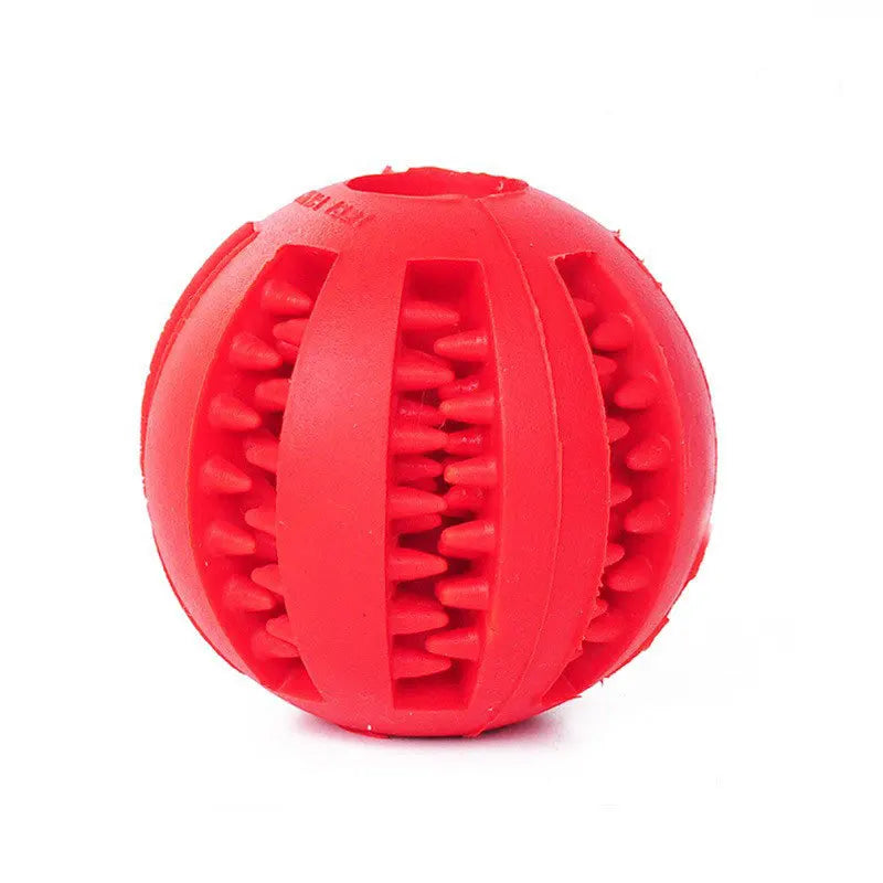 Dog Chew Toy Ball – Rubber Treat Feeder & Interactive Toy