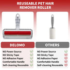 Pet Hair Remover Roller with Self-Cleaning Base for Dogs & Cats