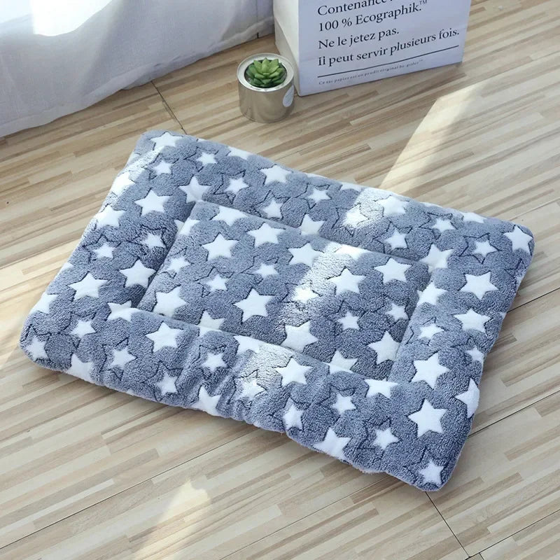 Cat Bed Mat – Double-Sided Plush Washable Bed for Cats & Small Dogs