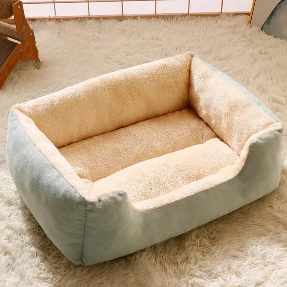 Cat Bed, Soft Plush Kitten Sleeping Cushion for Home