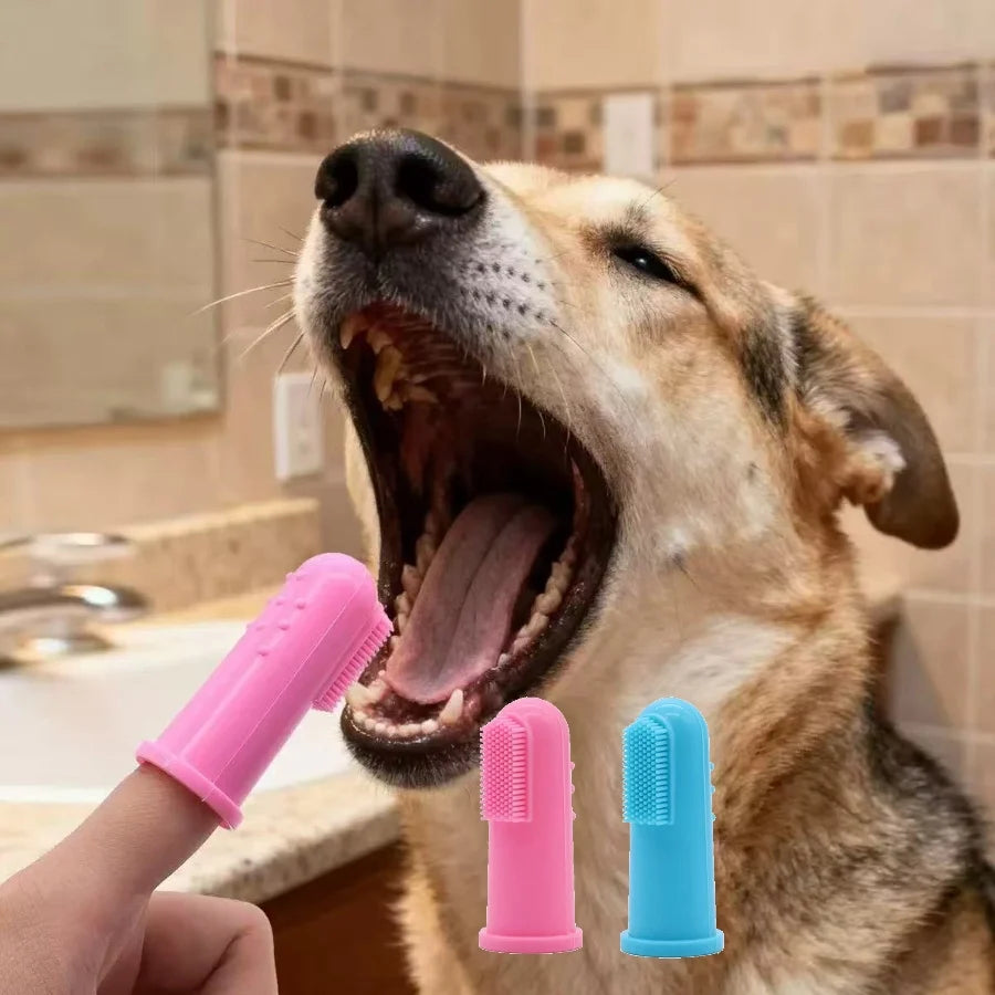 3 Sided Dog Toothbrush for Pet Teeth Cleaning