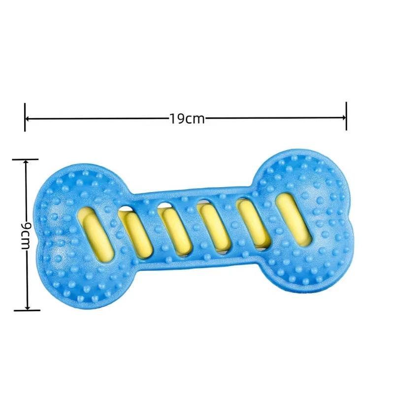 Rubber Dog Bone – Squeaky Chew & Interactive Toy