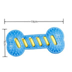 Dog Chew Toy Rubber Bone Squeaky Puppy Interactive Toy for Playtime