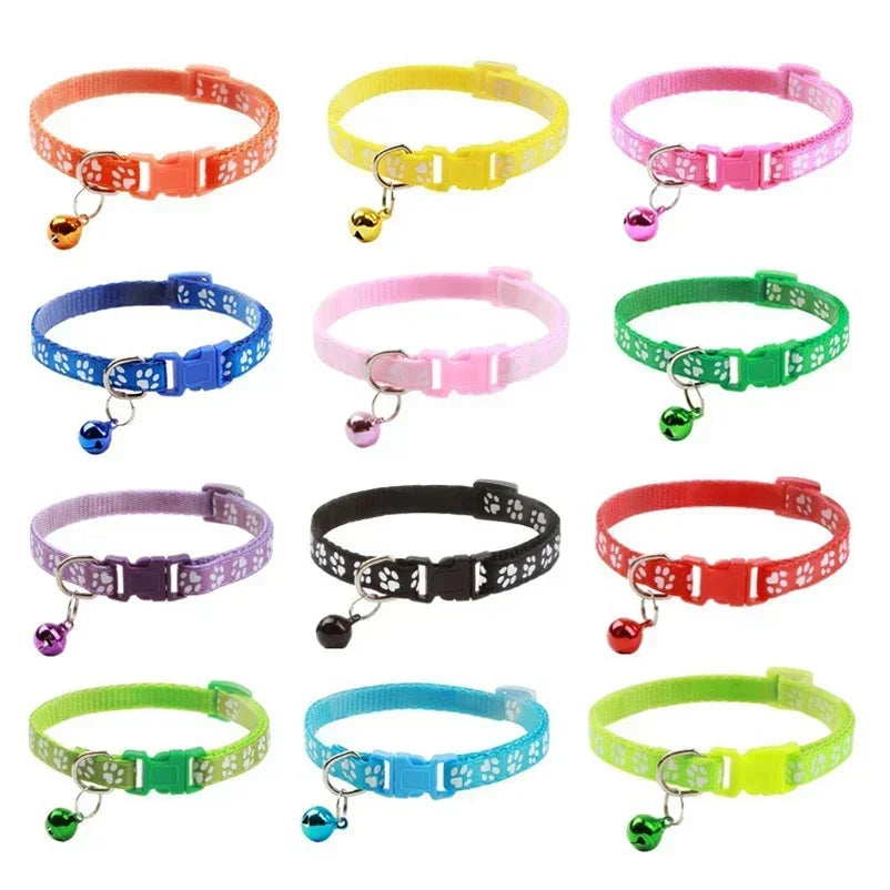 Cat Collar With Bell – Adjustable Colorful Collar for Kittens
