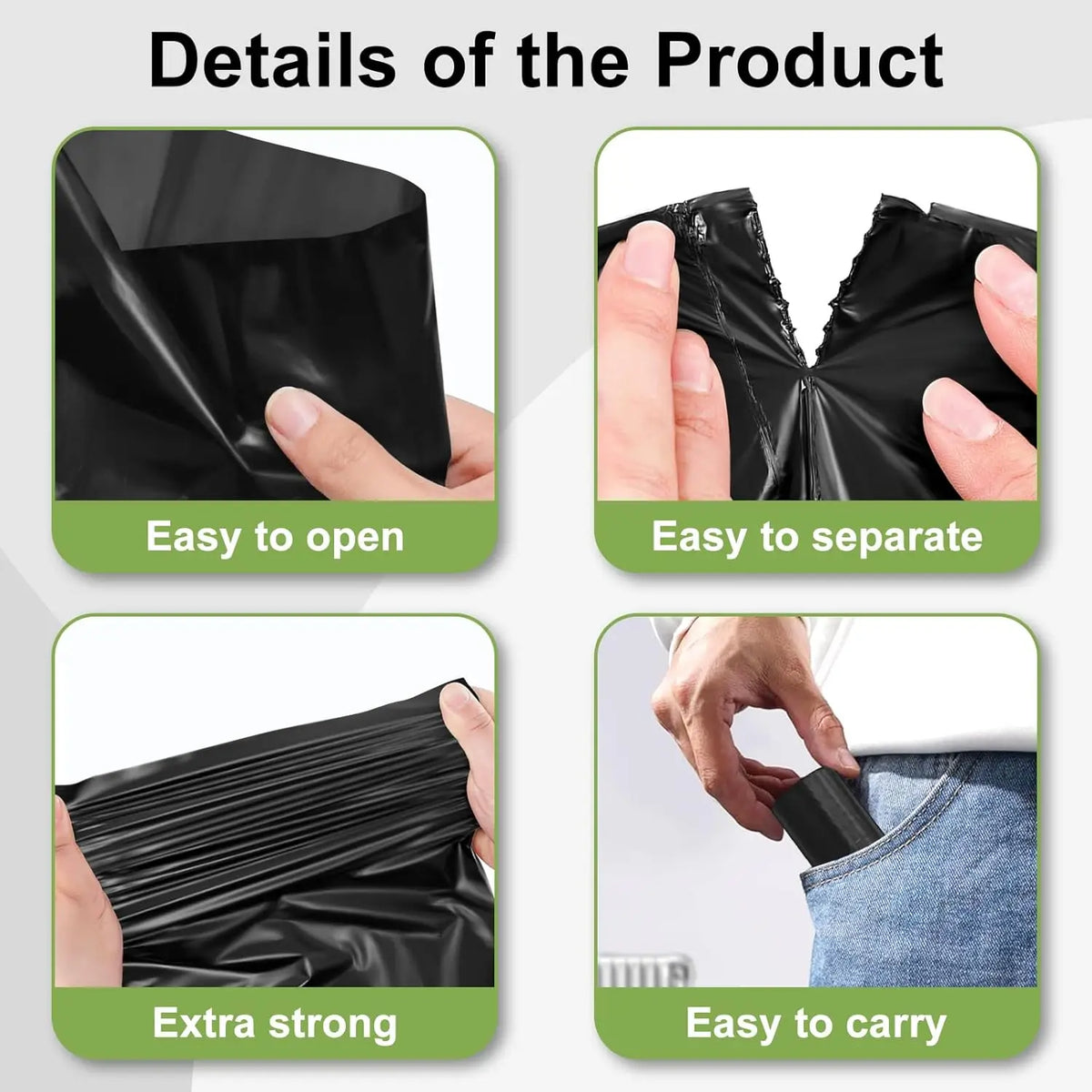 Dog Poop Bags – Portable Pet Waste Bags with Dispenser