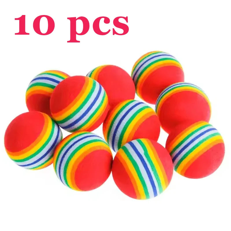 Rainbow Cat Balls – Interactive EVA Pet Toys for Cats & Dogs