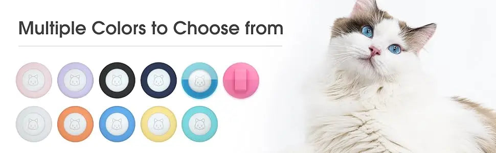 Cat AirTag Holder – Silicone GPS Tracker Collar Case