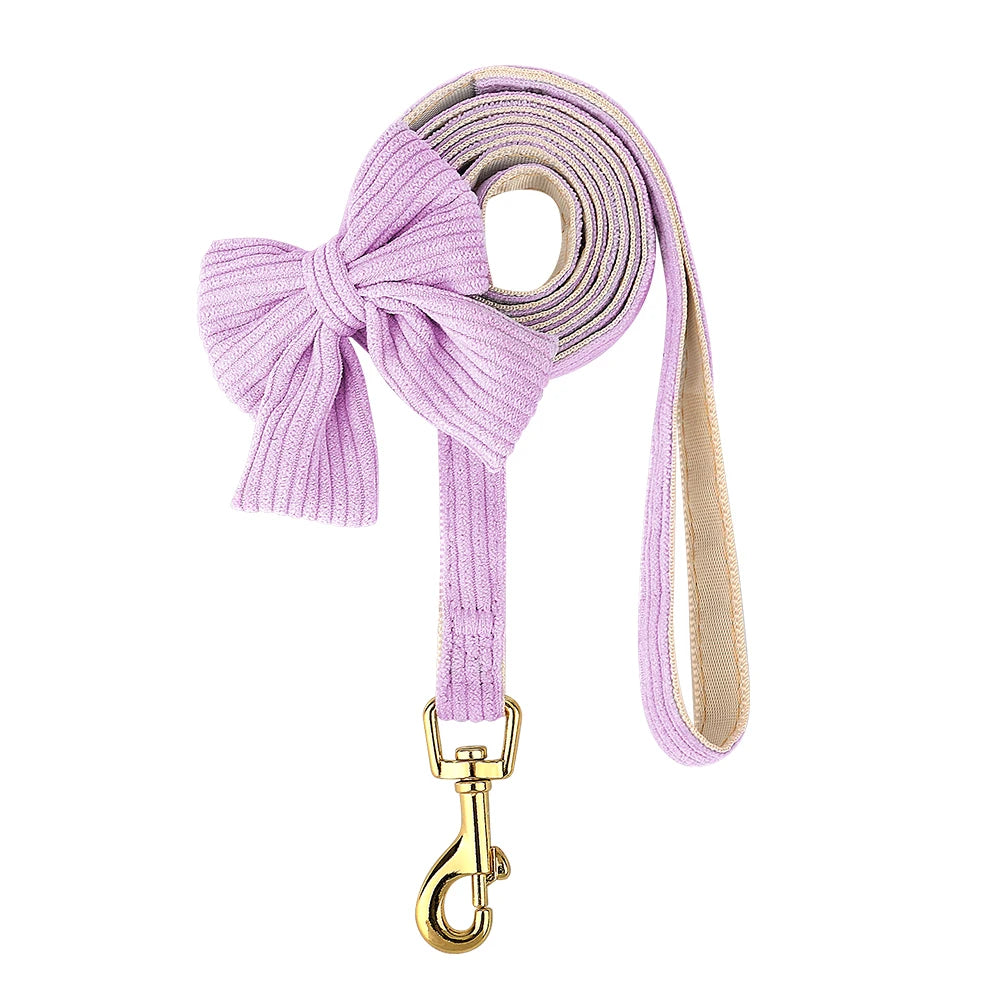 Dog Harness Leash Set, Soft Adjustable Harness & Collar for Small Dogs