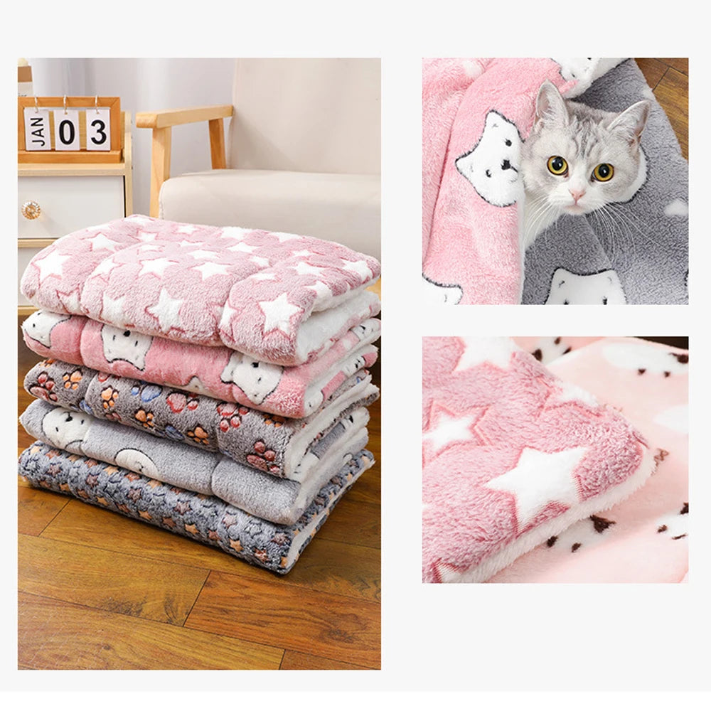 Small Dog Bed Mat – Double-Sided Warm Cushion for Dogs & Cats