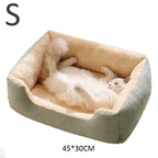 Cat Bed, Soft Plush Kitten Sleeping Cushion for Home