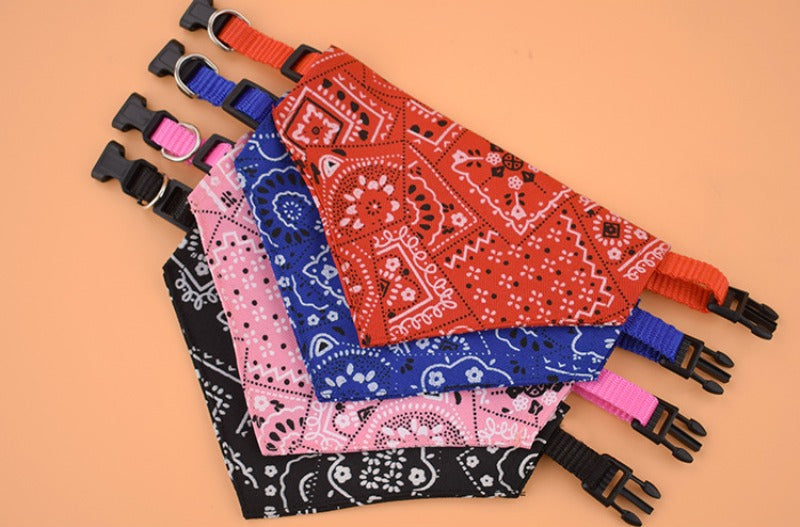 Pet Bandana – Adjustable Triangle Scarf for Dogs & Cats