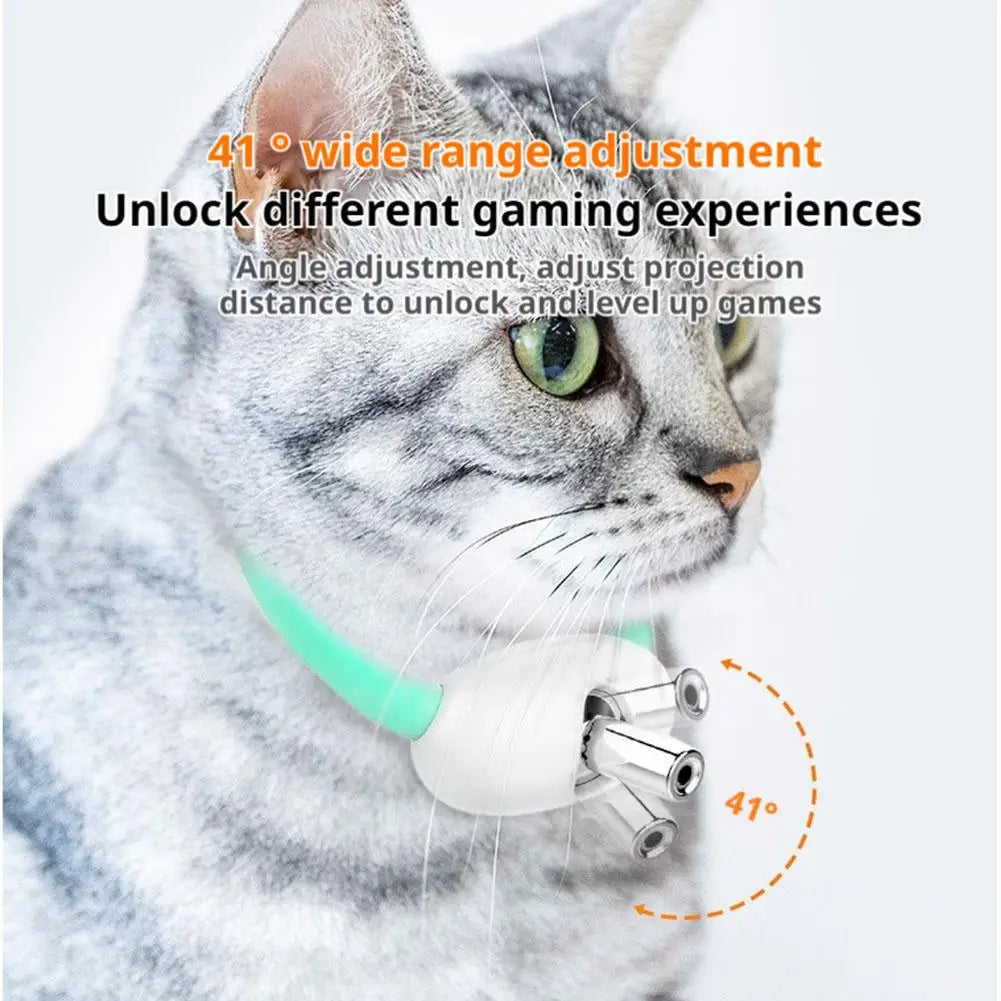 Rechargeable Cat Laser Toy – Automatic Interactive Collar
