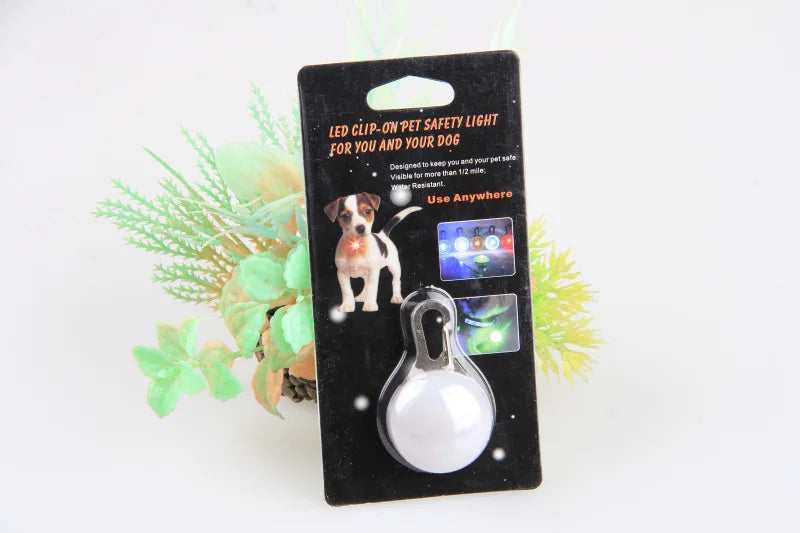LED Dog Collar Light, Glow Pet Safety Pendant for Night Walks