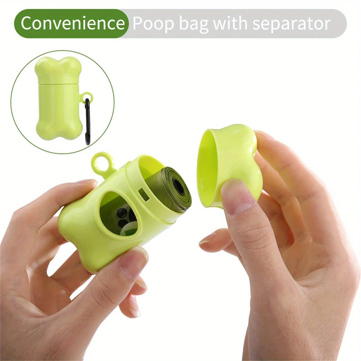 Dog Poop Bags, 8 Rolls Leak-Proof Unscented Waste Bags