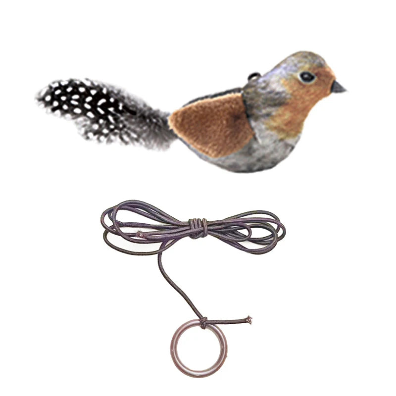 Bird Cat Toy with Catnip, Feather & Plush Design for Kittens