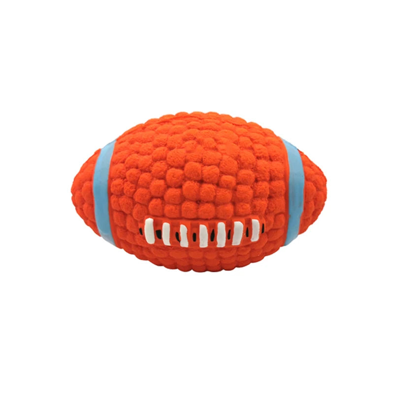 Squeaky Dog Ball – Rubber Interactive Fetch & Chew Toy