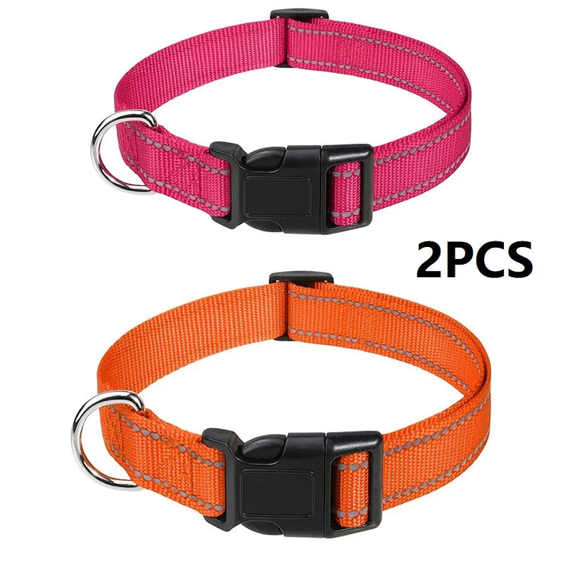 Small Dog Collar Nylon Puppy Collar with Buckle Closure