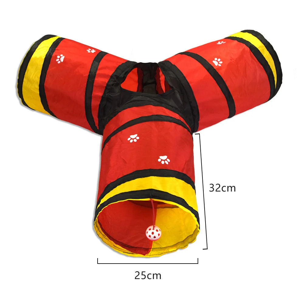 Foldable Cat Tunnel Interactive Indoor Toy