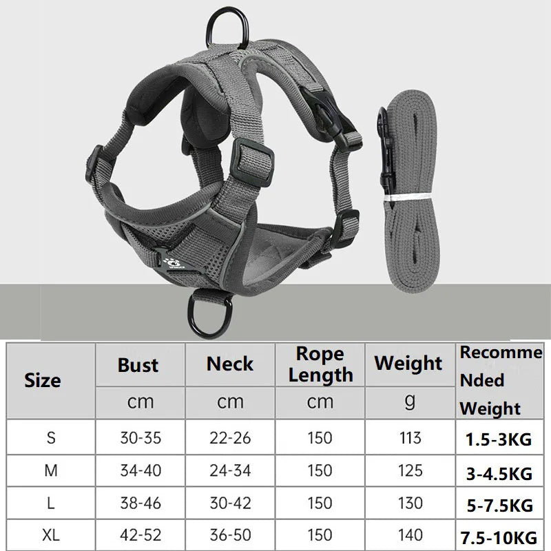 Cat Harness and Leash – Anti-Escape Reflective Kitten Harness