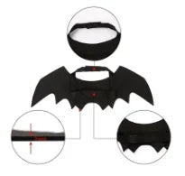 Bat Wing Cat Costume – Black Halloween Pet Cosplay Outfit