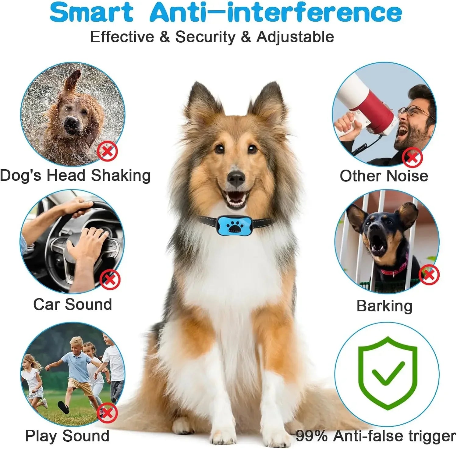 Ultrasonic Dog Bark Deterrent – Rechargeable Training Device