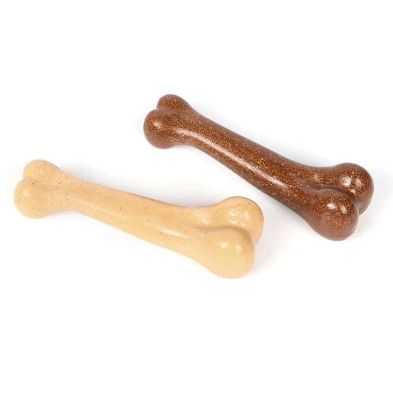 Dog Bone Chew Toy – Wooden Puppy Toy for Small to Large Dogs