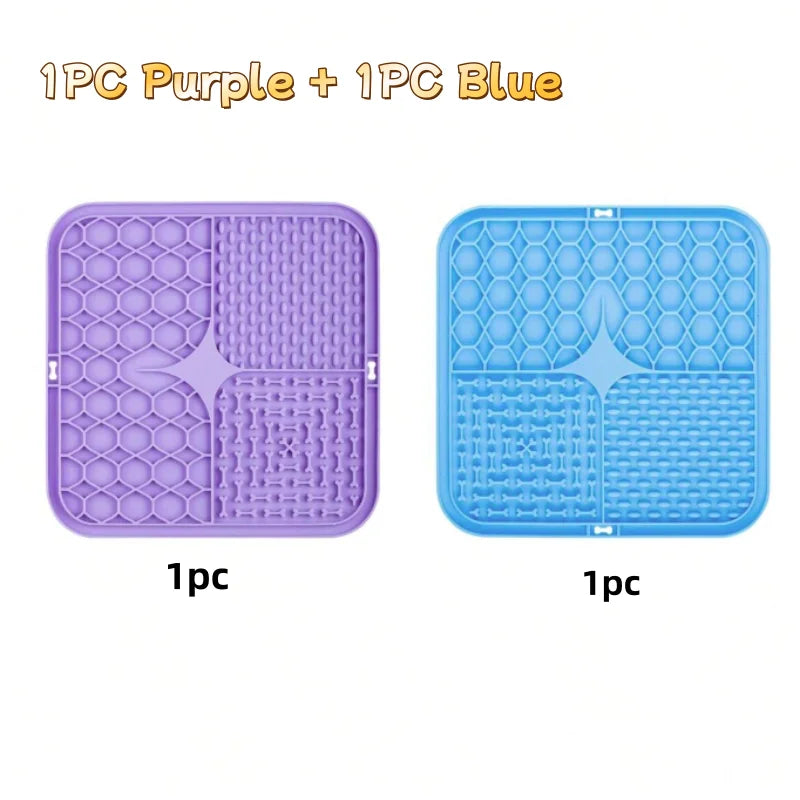 Silicone Lick Mat for Dogs – Slow Feeder & Bath Distraction Mat