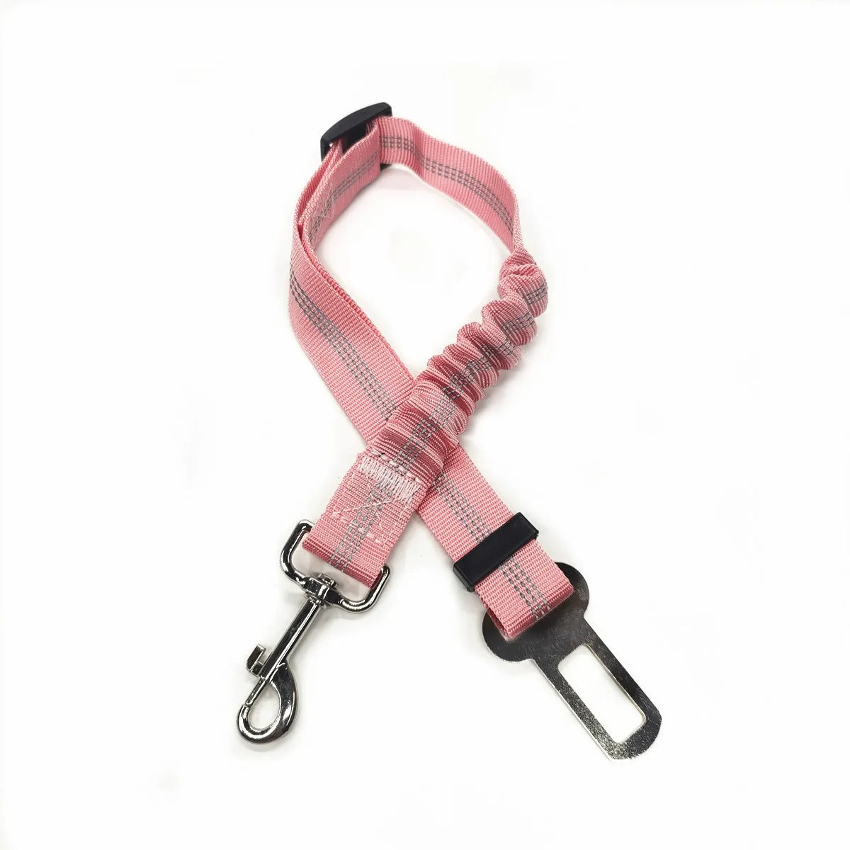 Adjustable Dog Car Seat Belt – Nylon Reflective Travel Harness