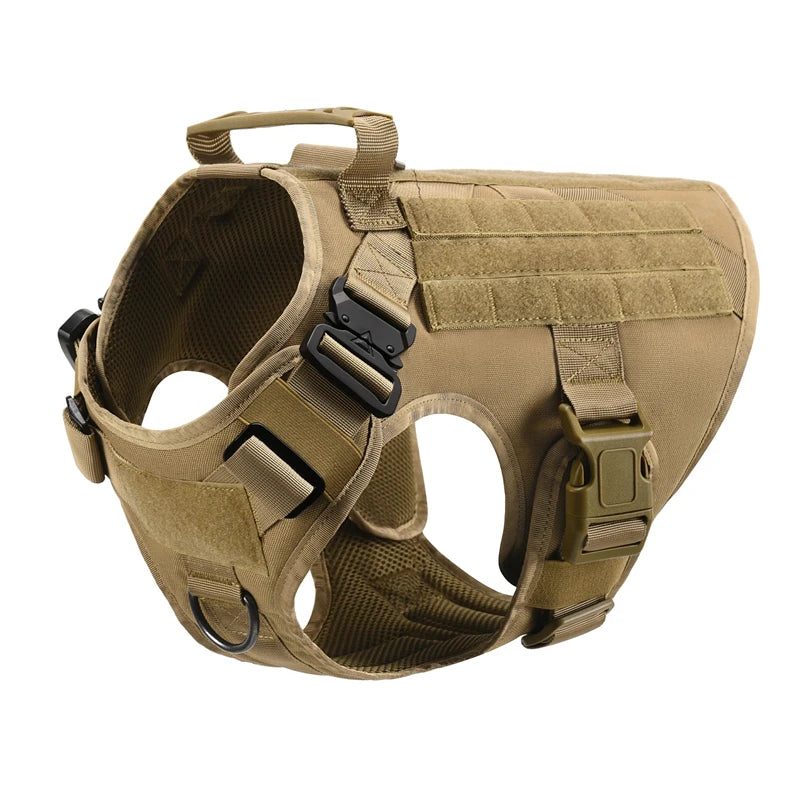 Tactical Dog Harness – 1000D Nylon Vest With Leash Set