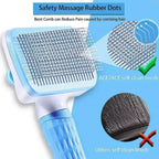 Dog Grooming Brush Self Cleaning Pet Hair Removal Comb