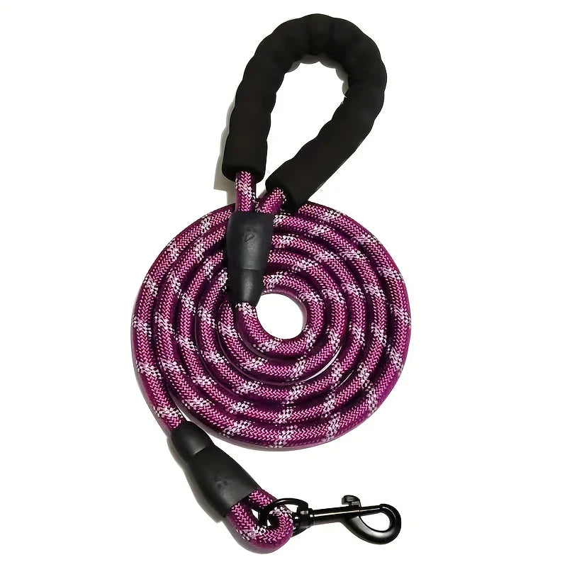 Reflective Dog Leash Heavy Duty Nylon Padded Handle