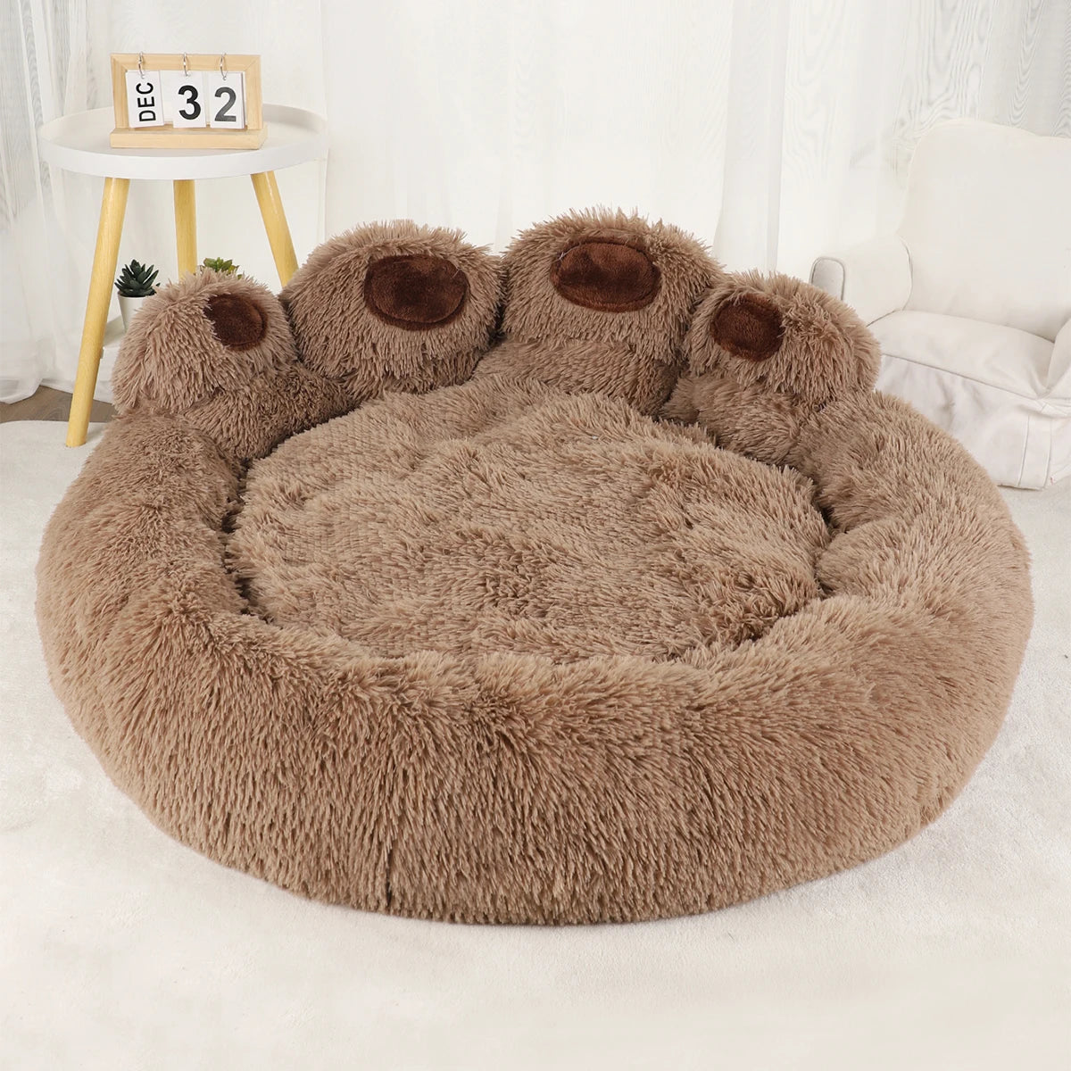 Fluffy Dog Bed Winter Warm Soft Pet Bed for Small & Large Dogs