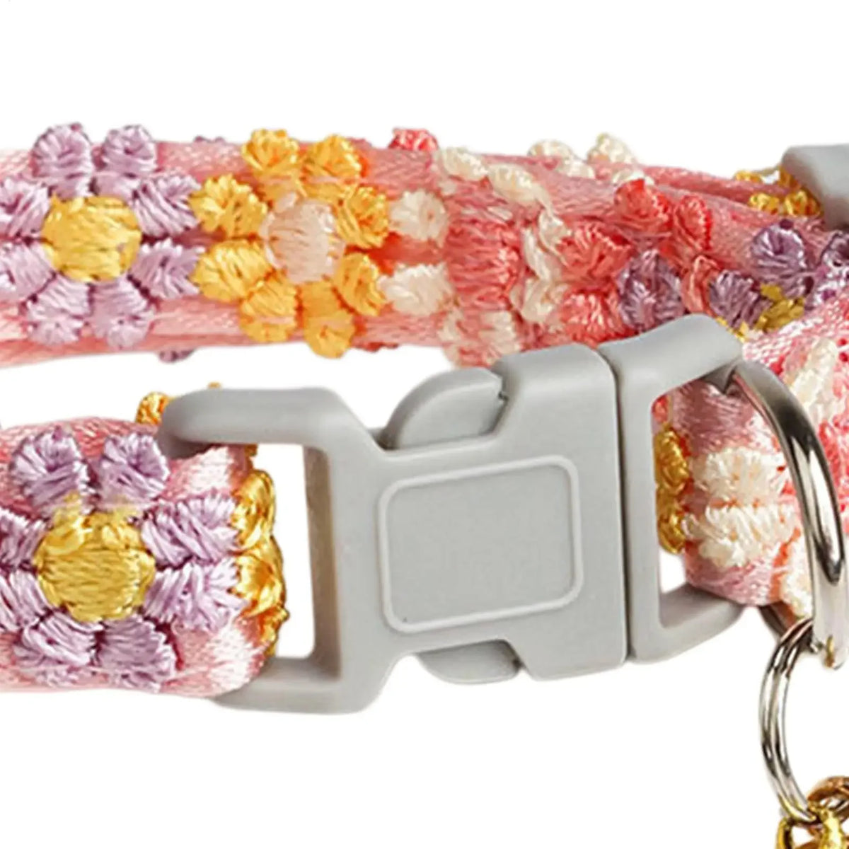 Cat Collar with Bell, Embroidered Breakaway Collar for Kittens